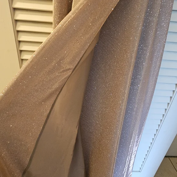 Shimmering Rose Gold Mother Of The Bride Dress - Picture 4 of 7